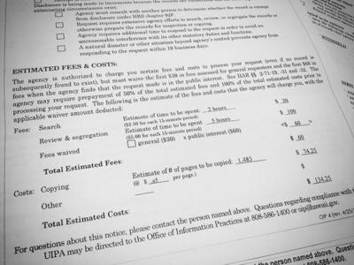 How Much Should You Pay for a Piece of Paper? Costs Vary Widely by Agency
