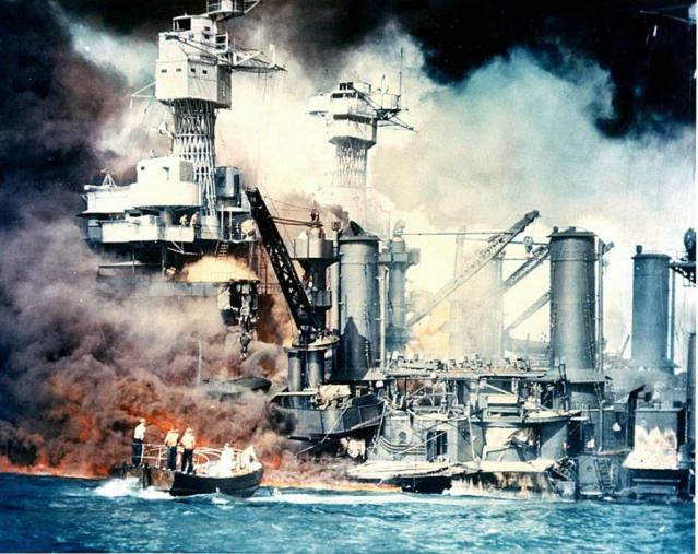 The Pearl Harbor attack launched the U.S. into World War II and resulted in martial law in Hawaii.