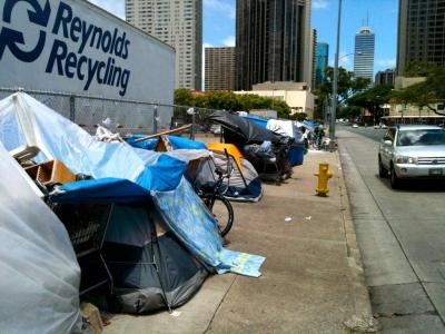 VIDEO — APEC 2011 Hawaii  — Before and After — Chinatown Homeless Camp