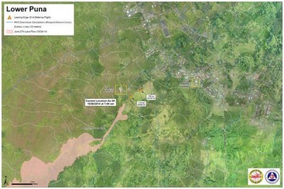 Kilauea Lava Advances, Enters Pahoa Cemetery Grounds