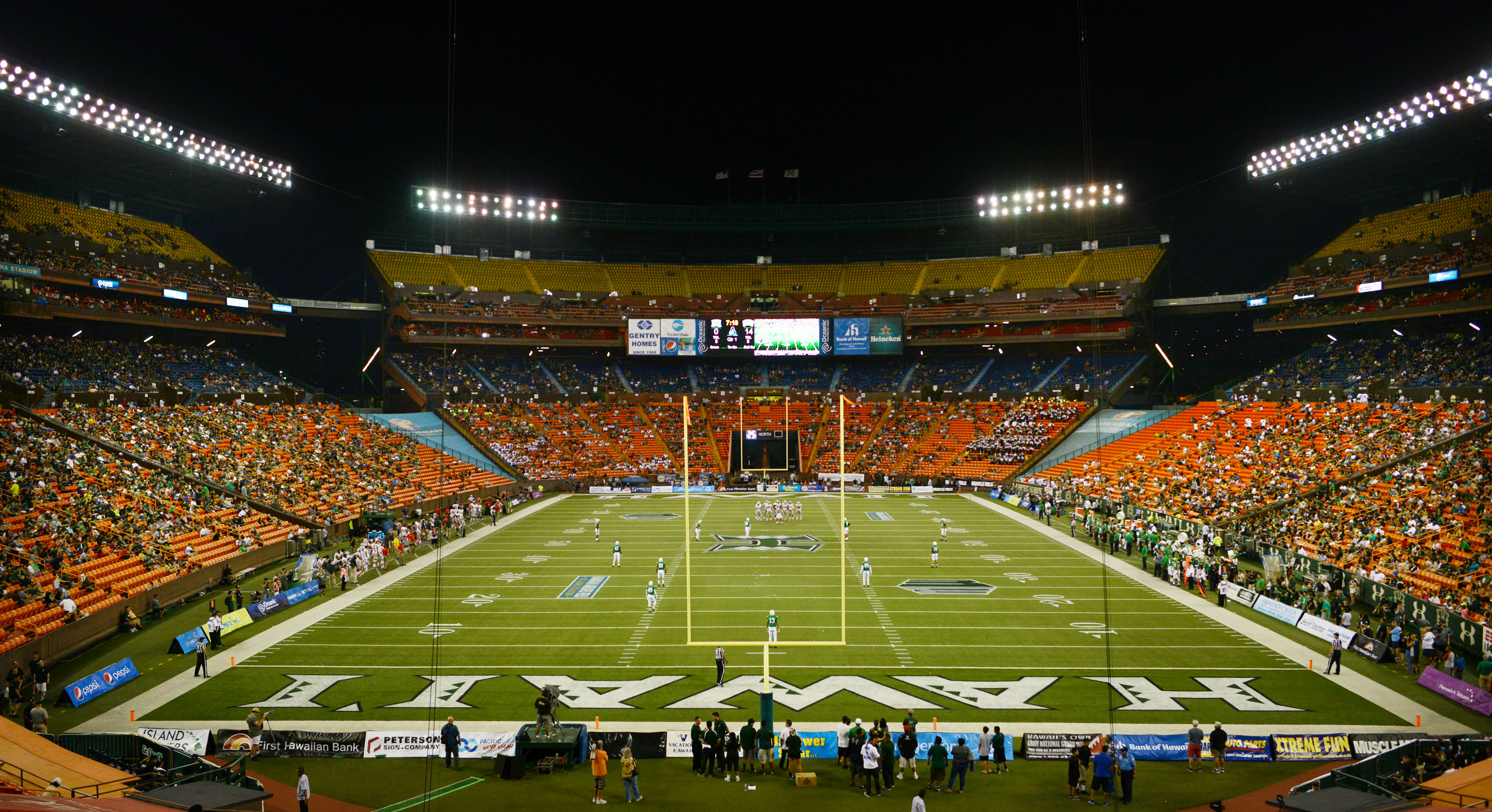 File photograph of UH vs UNLV at Aloha Stadium.. ALOHA STADIUM, HONOLULU, HAWAII. photo CORY LUM/ CIVIL BEAT