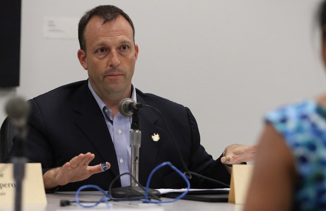 Sen. Josh Green during marijuana hearing. 27 april 2015. photograph Cory Lum/Civil Beat
