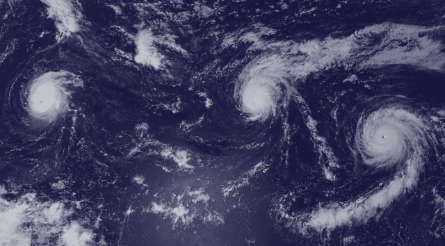 2015 Hawaii Hurricanes Kilo, Ignacio and Jimena
