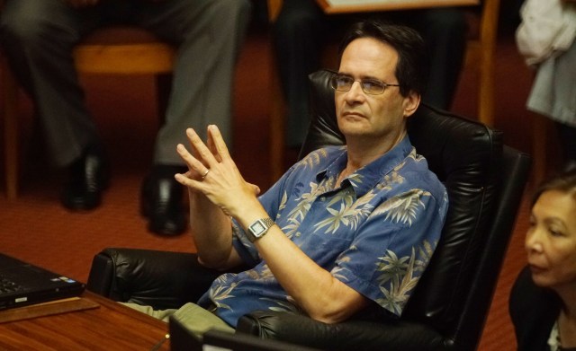 Rep Karl Rhoads during floor session.