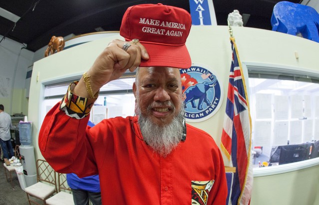 Nathan Paikai, a Native Hawaiian, says God told him to to campaign for Trump.