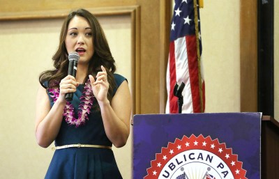 Rep Beth Fukumoto Change GOP convention held at the FILAM in Waipahu. 21 may 2016