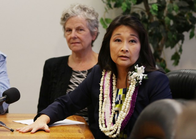 Rep Sylvia Luke Rep Linda Evans Souki Presser2. 5 may 2016.