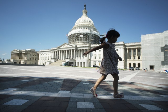 US Capitol building Congress Senate silhouette washington DC. 7 june 2016
