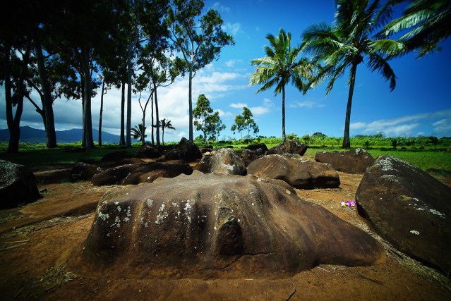 Kukaniloko Birthing Stones, birthplace of Hawaiian royalty located in Wahiawa. 20 sept 2016
