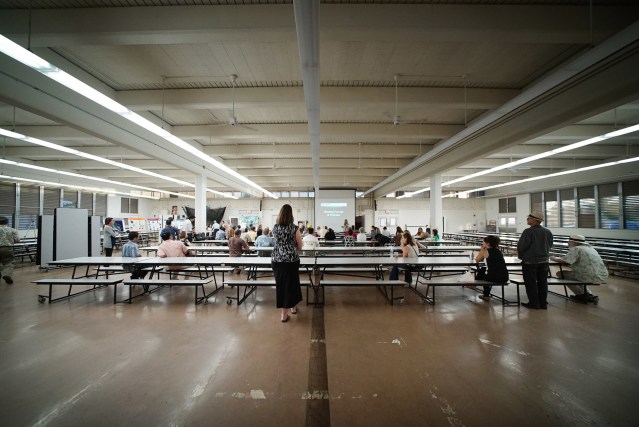 OCCC prison jail pre EIC forum held at Farrington High School cafeteria. 28 sept 2016