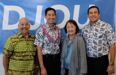 Martin, Ozawa Support Djou