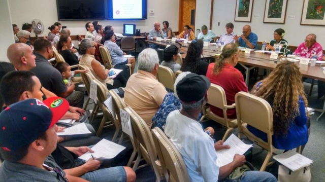 AMAC Chair Les Kuloloio speaks to members of the public at the group's Oct. 20 meeting. 