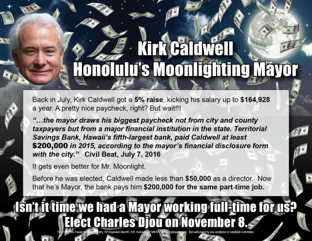 Hawaii GOP mailer criticizing Kirk Caldwell