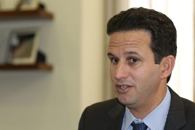 Senator Brian Schatz Washington DC during interview w/ Kirstin. 19 jan 2017.. photograph Cory Lum/Civil Beat
