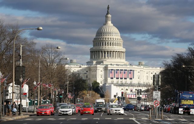 US Capitol Building 2017 Inauguration. 18 jan 2017