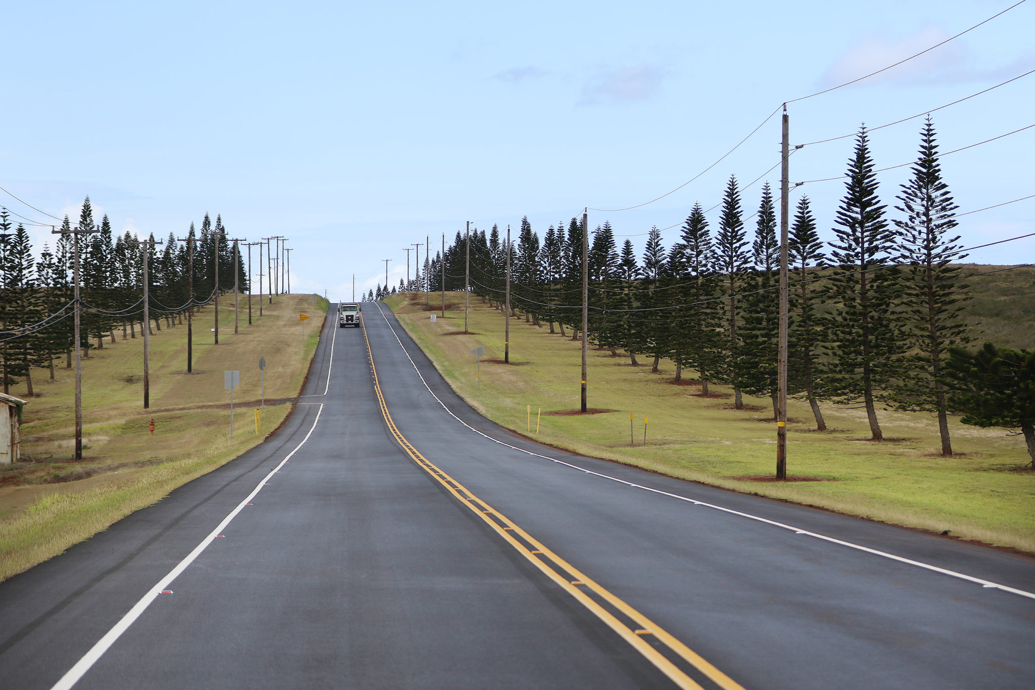 Lanai road from airport. 13 april 2017