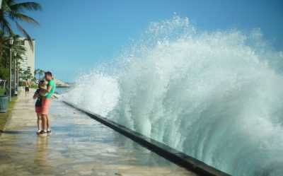 Waikiki Beaches Contract While Ala Wai Canal Rises