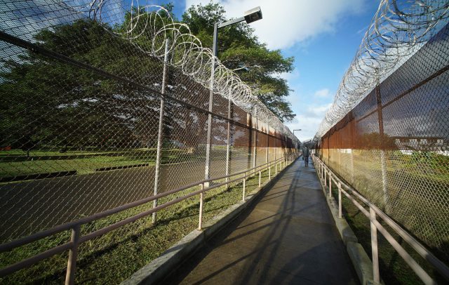 Womens Community Correctional Center Hawaii prison razor wire barriers.