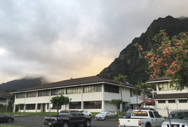 The Hawaii State Hospital is shown in Kaneohe, Hawaii, Tuesday, Nov. 14, 2017. The search for a dangerous man who escaped from the Hawaii psychiatric hospital moved to California after authorities said Tuesday he boarded a flight to the state from Maui two days earlier. Randall Saito, who was acquitted of a 1979 murder by reason of insanity, left the state hospital outside Honolulu on Sunday, took a taxi to a chartered plane that took him to the island of Maui and then boarded another plane to San Jose, California, Honolulu police said. (AP Photo/Caleb Jones)