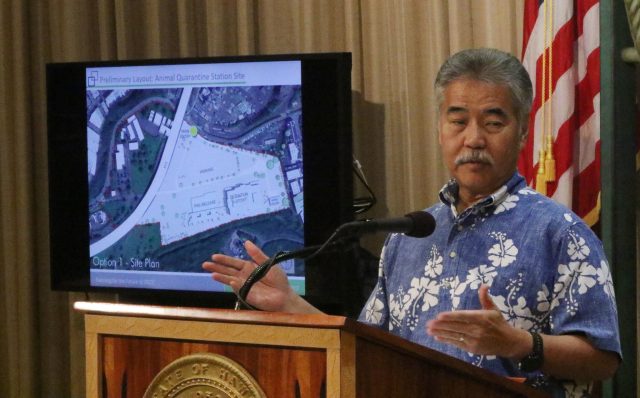 Governor David Ige speaks to media about the moving of OCCC to Halawa.