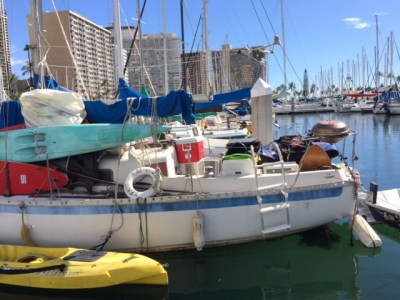 Denby Fawcett: Sweeping The Boat People Of Ala Wai Harbor
