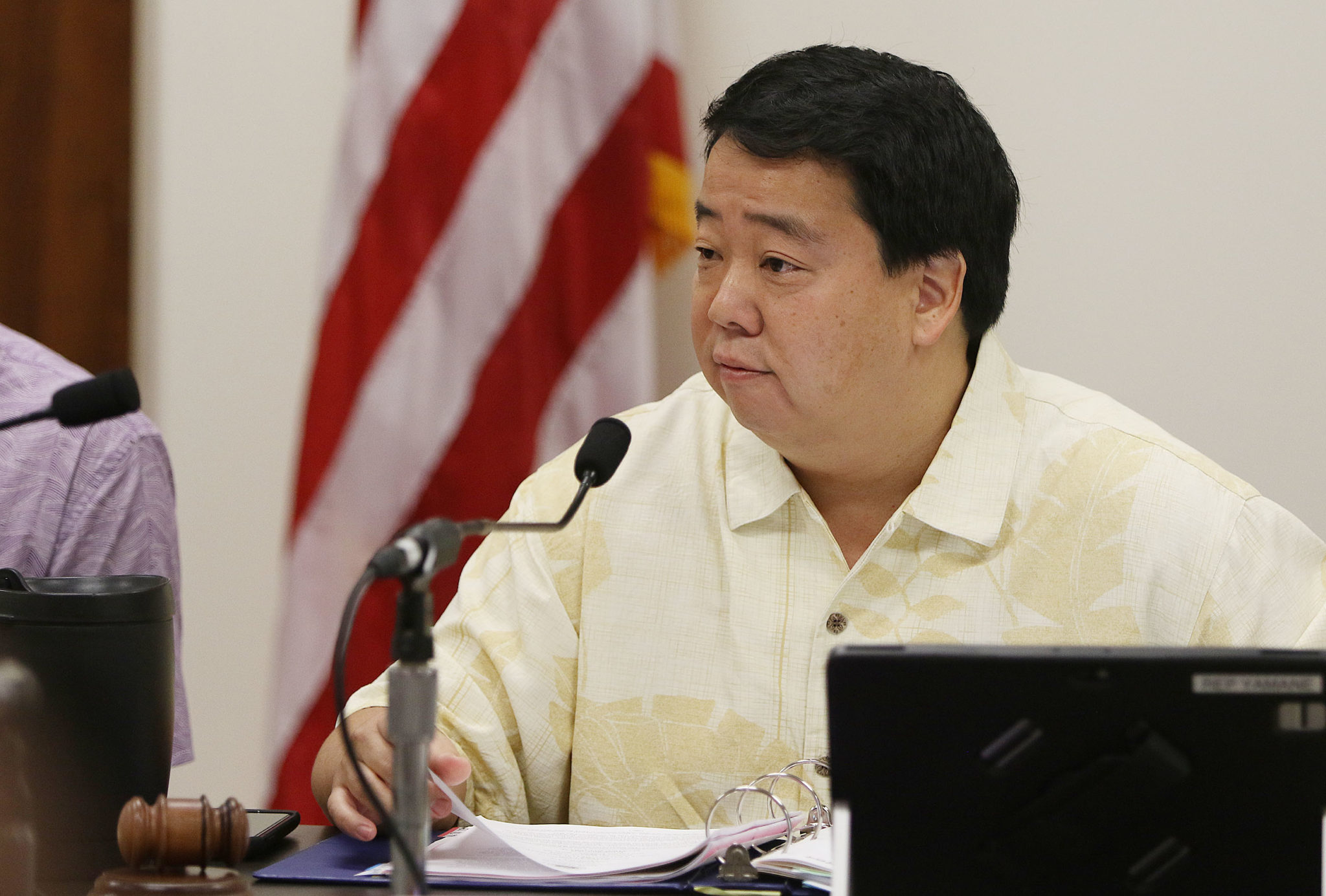 Representative Ryan Yamane in action at the Capitol.