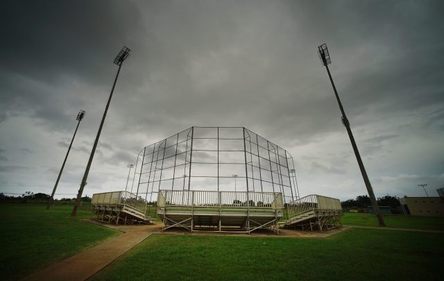 Waialua District park baseball field and park.