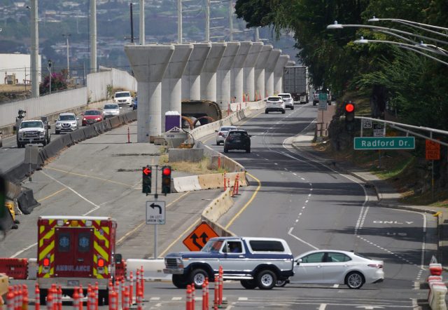 HART rail Kamehameha Hwy Radford Pearl Harbor area.
