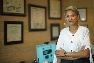 Dr Sonia Patel MD portrait at her office