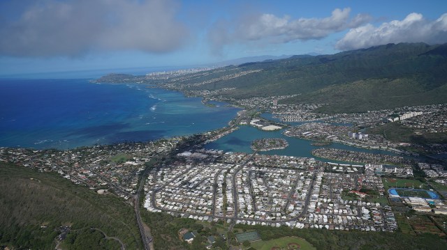 East Oahu Honolulu Hawaii Kai aerial.