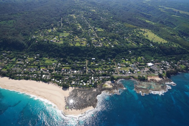 Pupukea 3 Tables North Shore Aerial.