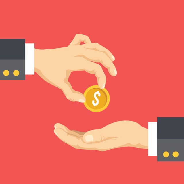 Political campaign finance, donation, fundraising, charity flat illustration. Creative flat design concepts for web banners, printed materials, web sites, infographics. Vector illustration