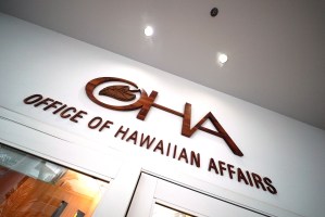 OHA Office of Hawaiian Affairs signage.