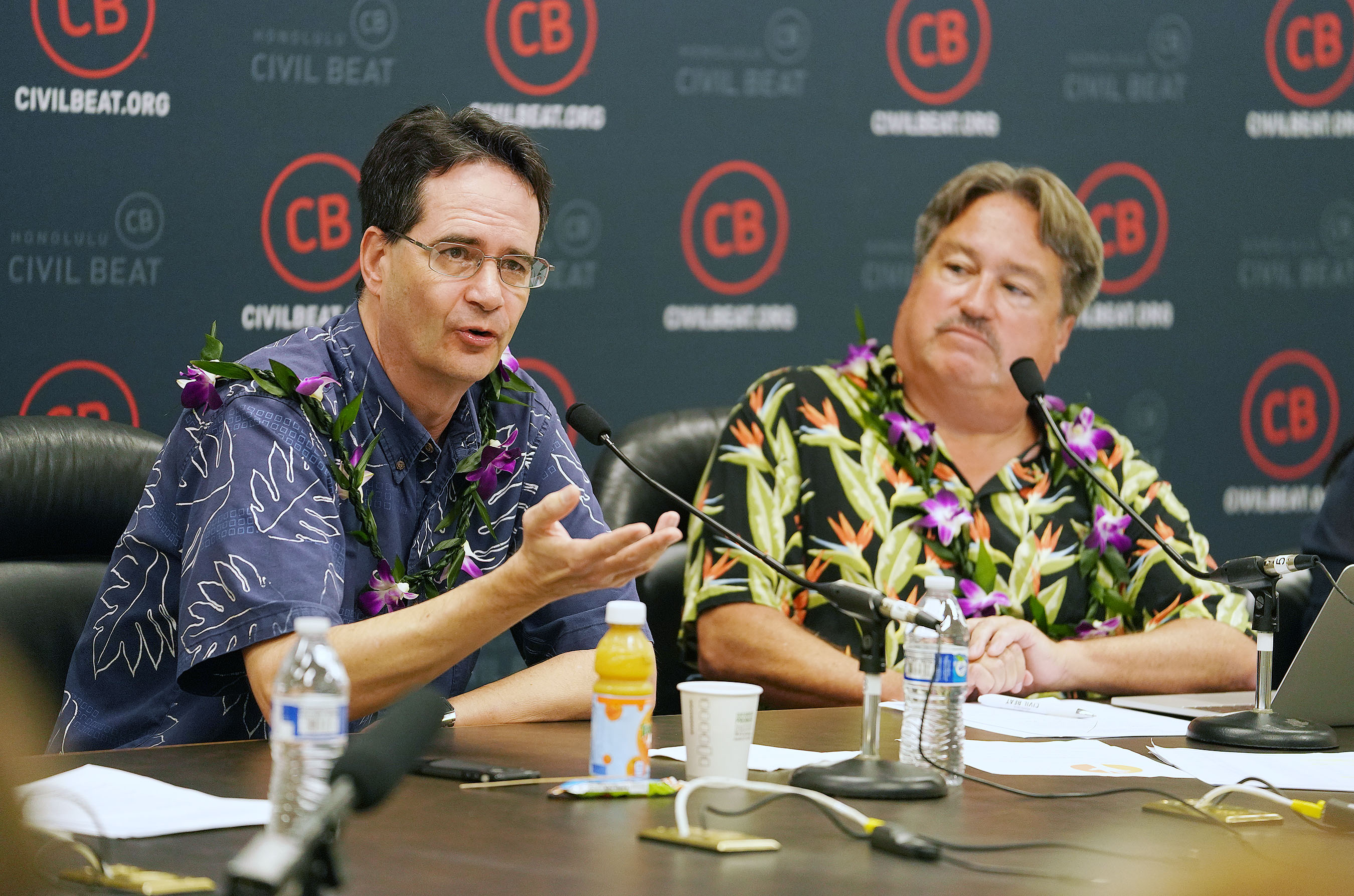 Sen Karl Rhoads speaks during Civil Cafe held at the Captiol.