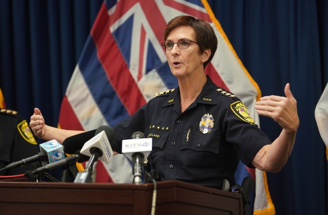 HPD Chief Susan Ballard presser on 2nd cop shooting fatality.