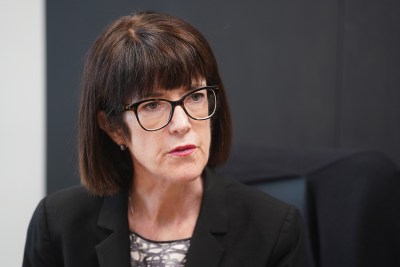 Honolulu Police Commission Chair Loretta Sheehan during editorial board meeting.