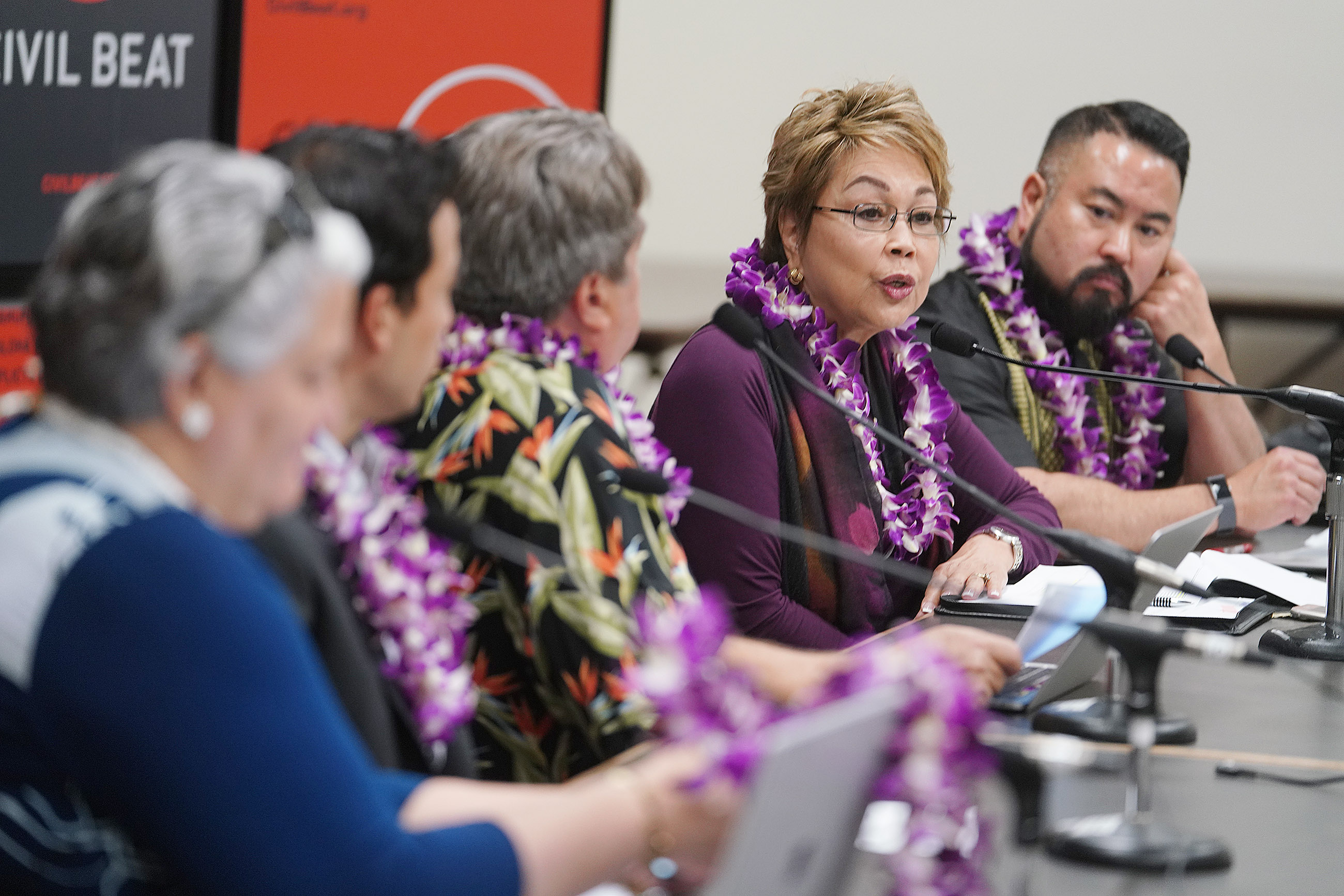 Sen Lorraine Inouye Civil Beat post crossover panel.