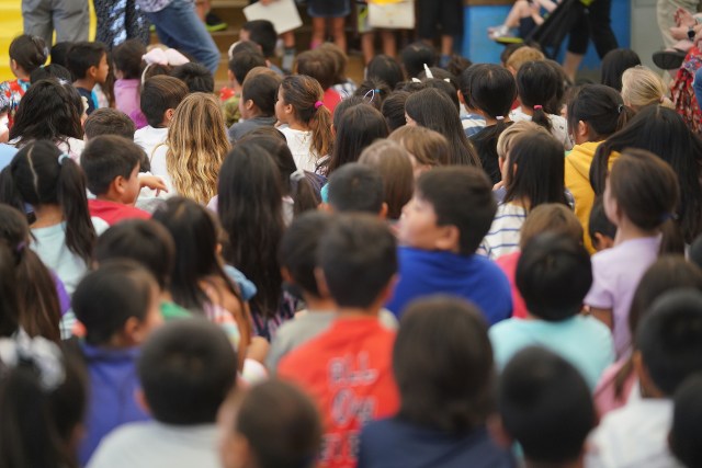 Hokulani Elementary School kids. No ID.