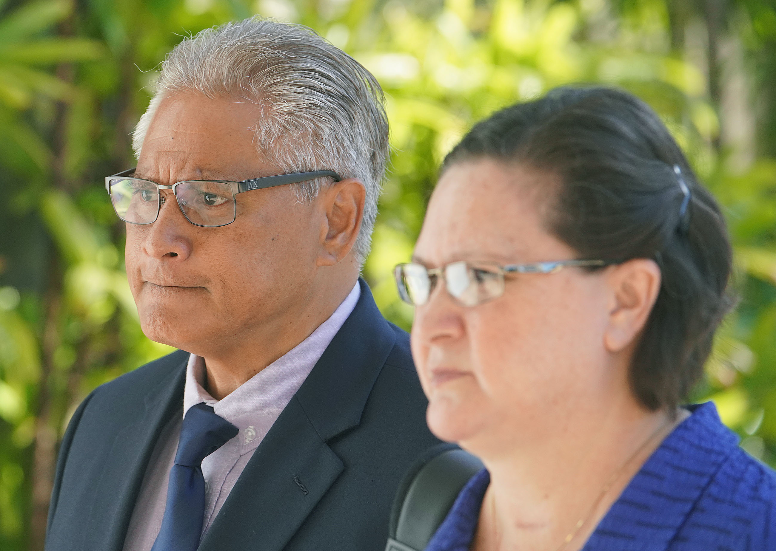 Former HPD Chief Louis Kealoha and Katherine Kealoha arrive at District Court. May 28, 2019