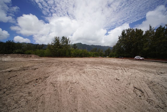 Sherwood Forest Waimanalo cleared area.