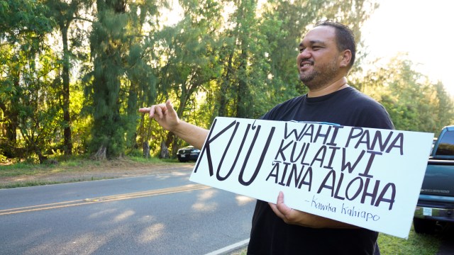 Waimanalo Sherwood Forest Demonstrator Kalani Kalima