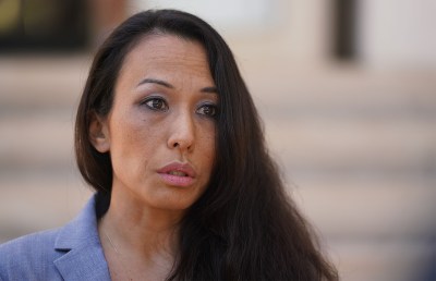Corporation Counsel for the City Traci Morita speaks during press conference after jury verdict was reached.