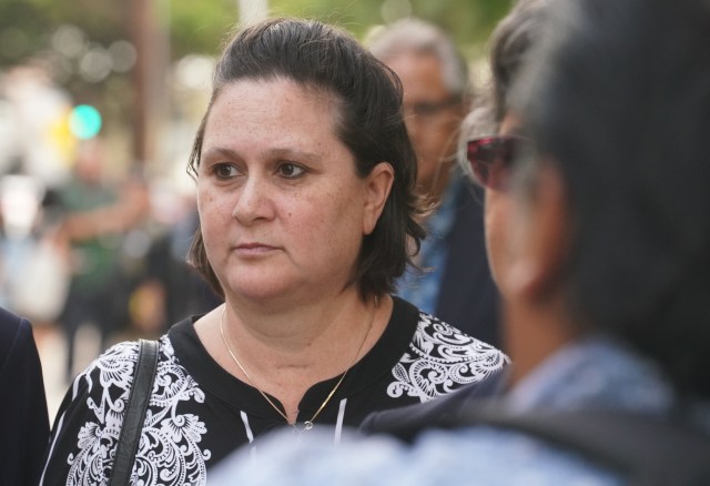 Katherine Kealoha leaves District Court after guilty verdict.