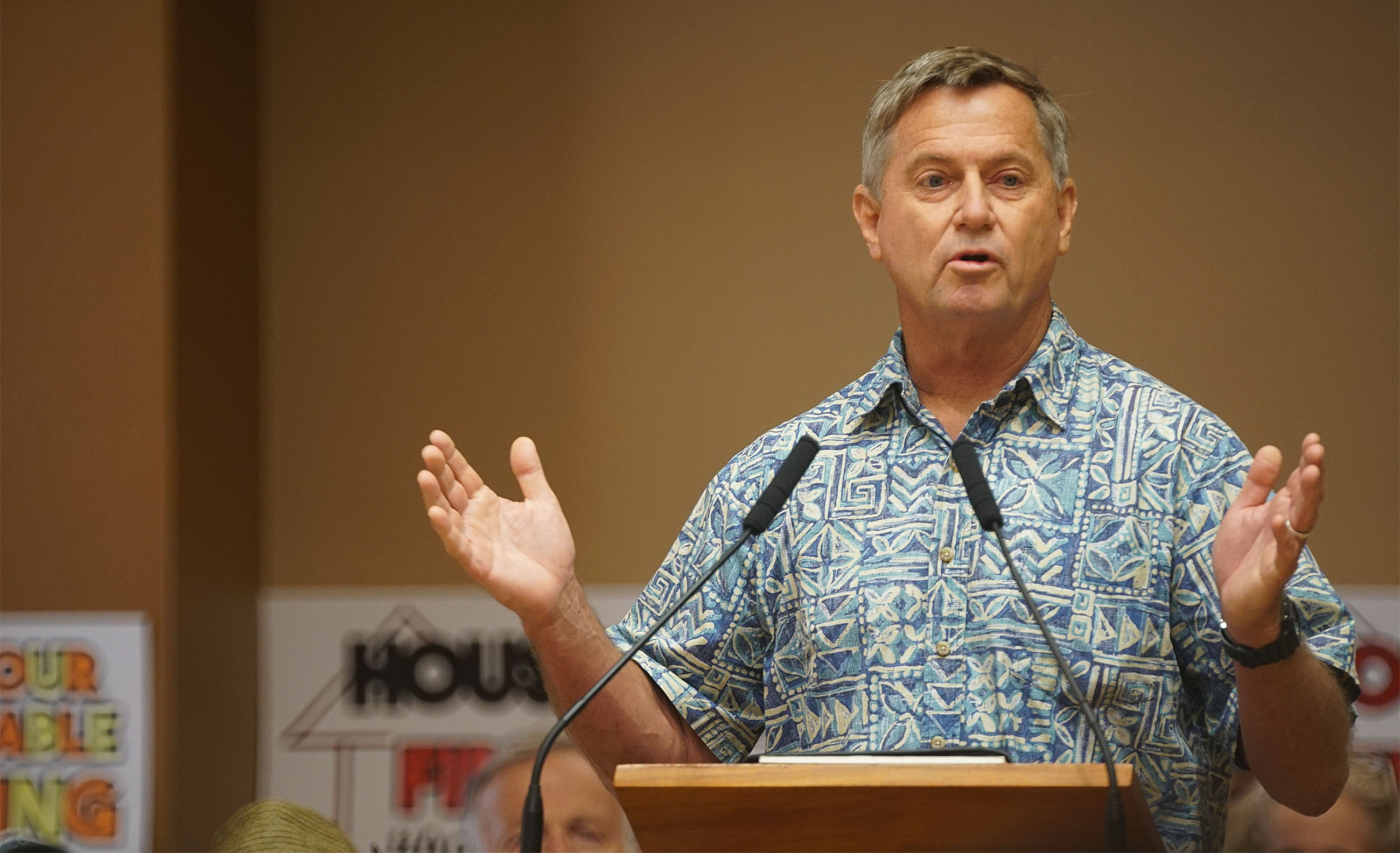 Senator Gil Riviere testifies in support of Bill 85 89.