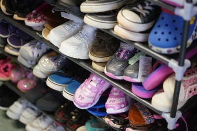 Auntie Carolyn’s Closet at Waipahu Elementary. Carolyn Denny volunteer.