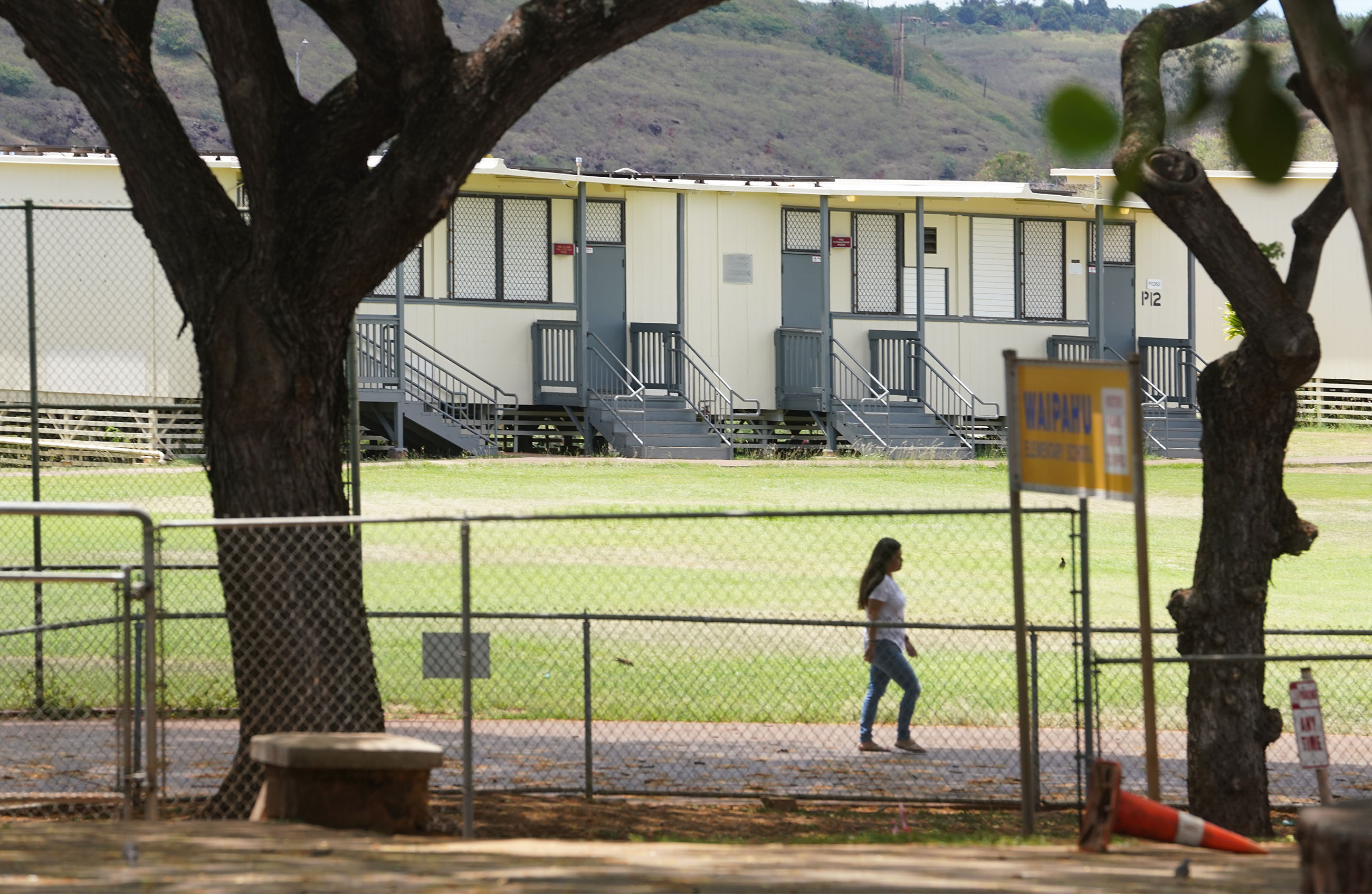 Waipahu Elementary School portable classrooms.