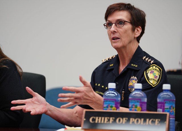 HPD Chief Susan Ballard responds to Chair Sheehans questions.