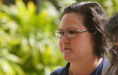 Katherine Kealoha walks into District Court for sentencing. June 28, 2019
