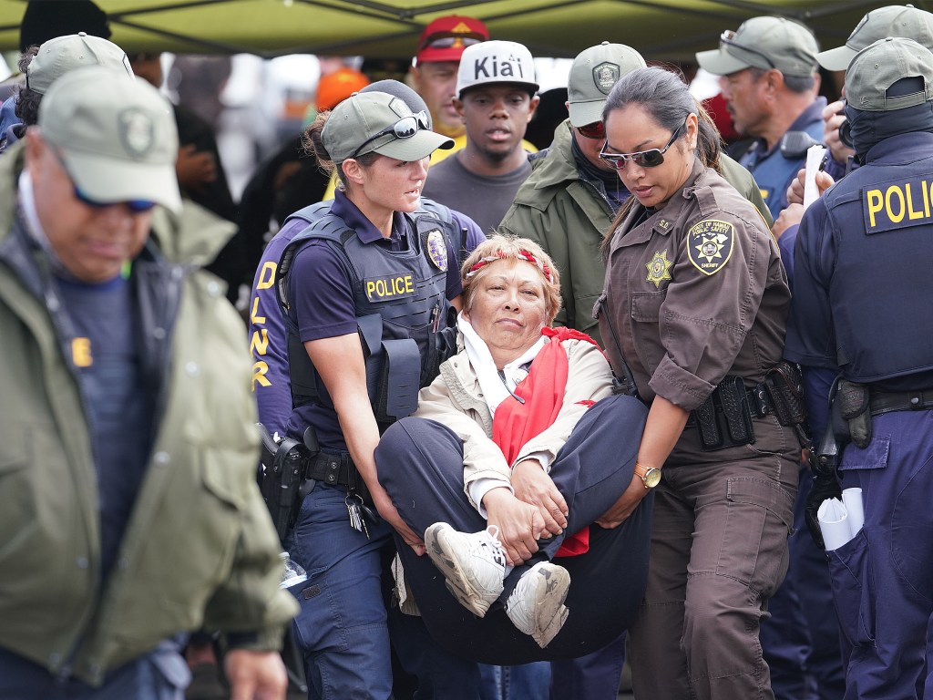 TMT Kupuna Arrests on Mauna Kea Access Road. July 17, 2019