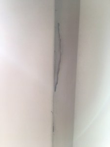 Flaking lead-based paint in a Hickam Communities home